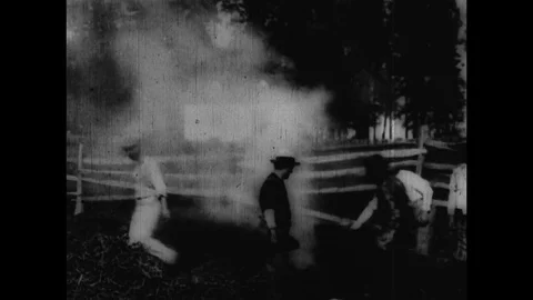 1915-Country Life / Farm / USA / 1915 Stock Footage