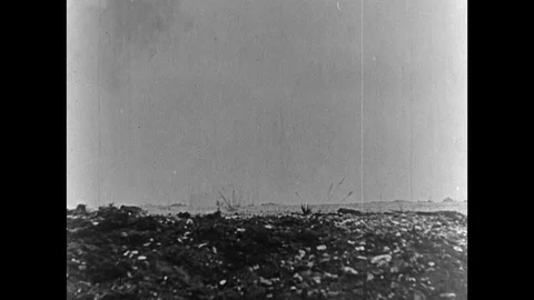 1916-First World War / Battle of the Somme / Longueval / 1916 Stock Footage 77821617
