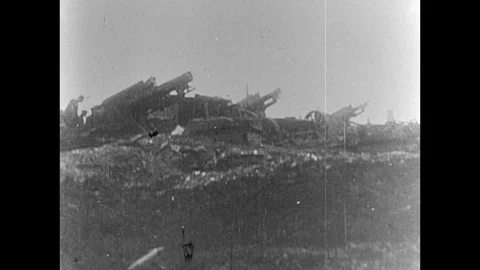 1916-First World War / Battle of Verdun / Verdun / 1916 Video stock 77821626