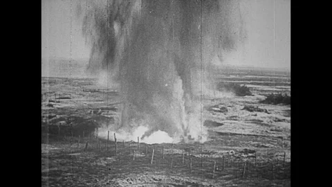 1916-First World War / Battle of the Somme / Picardie / France / 1916 Stock Footage