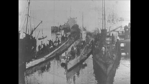 1916-First World War / U-Boat / 1916 Stock Footage