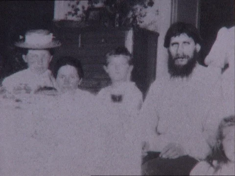 1916-Grigori Rasputin / Family / 1900-1916 Stock Footage