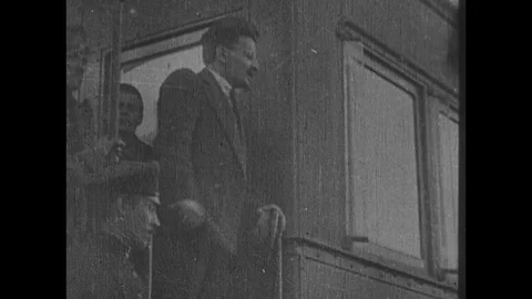 1917-Leon Trotsky / Russia / 1917 - 1922 Stockbeeldmateriaal 77885442