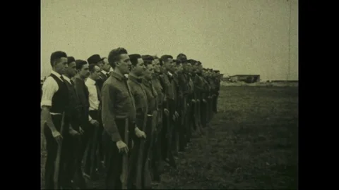 1917-Recruit / US Army / First World War / USA / 1917 Stock Footage