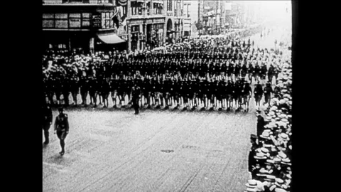 1917-War Preparation / First World War / USA / 1917 Stock Footage 77819054
