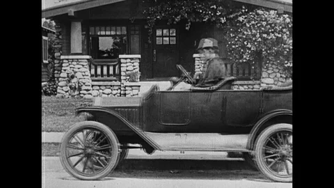 1918-Give Her Gas / Film / 1918 Stock Footage