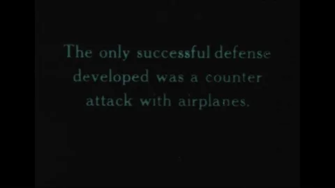 1918 - The RAF comes in to destroy a German Zeppelin bombing London Stock Footage 95060136