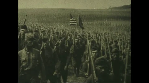 1918-US Army / First World War / USA / 1918 Stock Footage 77887512