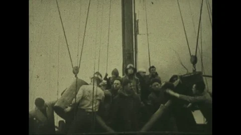 1918-US Army / First World War / Atlantic Ocean / 1918 Stock Footage 77887525