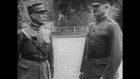 1919-John J. Pershing / 1919 Stock Footage