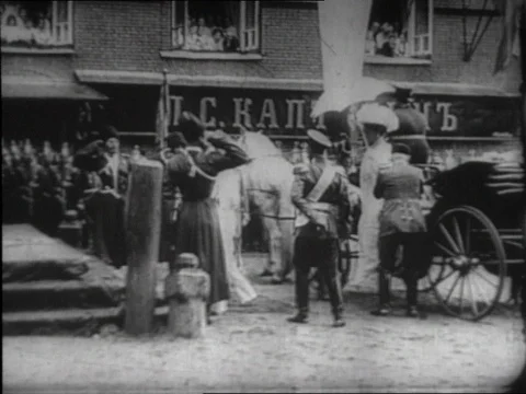 1919-Monarchy / Russia / 1910-1919 Stock Footage