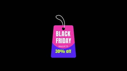 192 Animation Text Label Black Friday Sale 30 库存影片 301559462