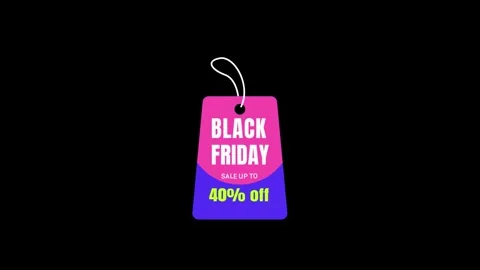 192 Animation Text Label Black Friday Sale 40 Stock-Footage 301559465