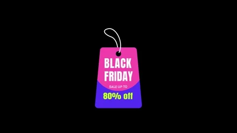 192 Animation Text Label Black Friday Sale 80 Stock-Footage 301559472