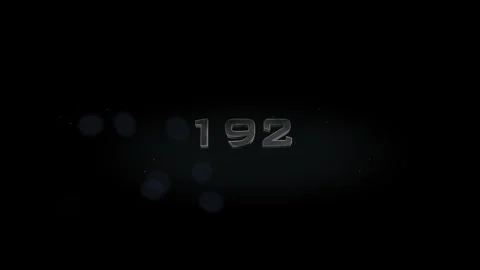 192 title metal text on black alpha channel background Stock Footage 295870236