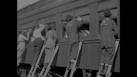 1920-Feminist / Working / USA / 1910 - 1920 Stock Footage
