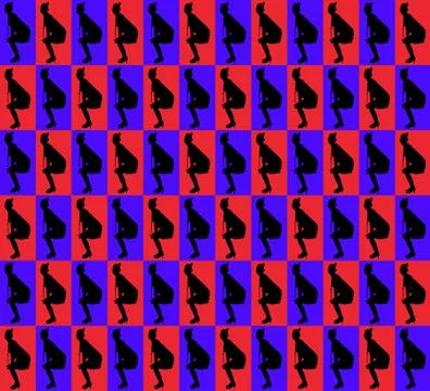 1920 silhouette Stock Illustration