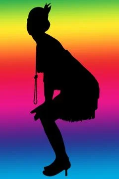 1920 silhouette Stock Illustration