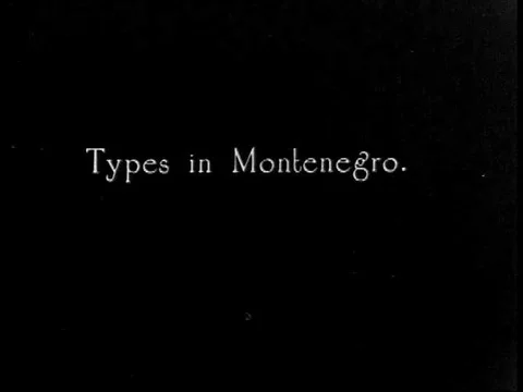 1920s _ Shots of men from Montenegro lighting cigarettes and smoking. Stock Footage