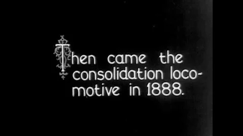 1920s, After 100 years of development, we landed on a modern train engine in Stock Footage 120030233