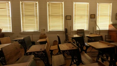1920’s classroom side view Video stock 153271579