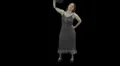 1920's flapper dancer pre-keyed in time lapse - humorous - 2 HD Footage