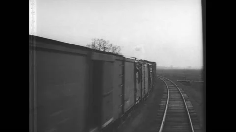 1920s - Footage From Back of Moving Train Stock Footage 150015034