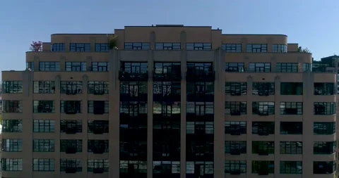 1920's inspired Modern Loft Building in Downtown Portland Oregon Stock Footage 130201393