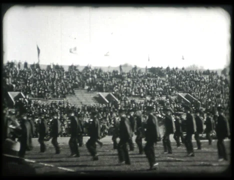 1920s Marching Band Stock Footage 32703955