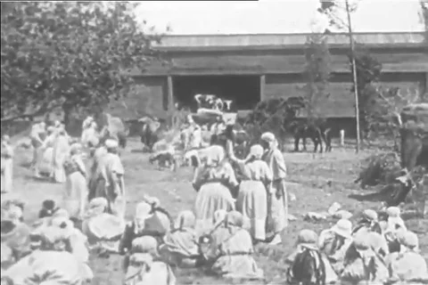 1920s reenactment of Noah's ark Stock Footage 99793239