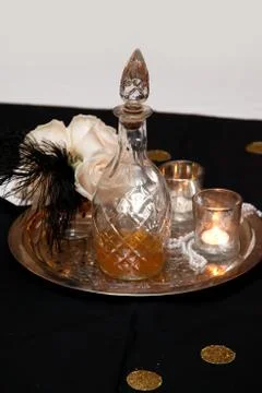1920s style table decor Foto stock
