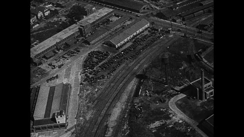 1922-City View / Detroit / USA / 1922 Stock Footage