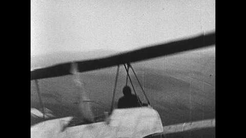 1922-Glider / Wasserkuppe / Germany / 1922 Stock Footage