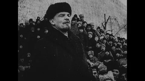 1922-Vladimir Lenin / 1917 - 1922 Stock Footage