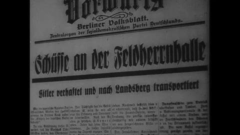 1923-Beer Hall Putsch / Germany / 1923 - 1925 Stock Footage 77897185