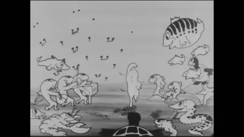 1924 - In this animated film, a live-act... | Stock Video | Pond5