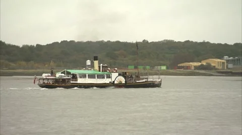1924 Paddle Steamer Video stock 8826500