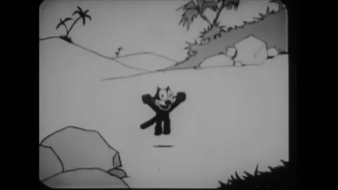 1925 - In this animated film, Felix the ... | Stock Video | Pond5