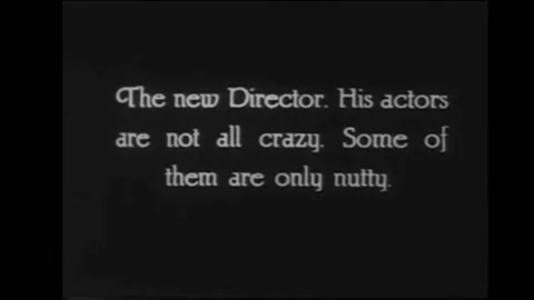 1925 - In this silent comedy, a director films a romantic scene on a set. Stock Footage 203756193
