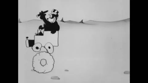 1926 - In this animated film, a bear puf... | Stock Video | Pond5