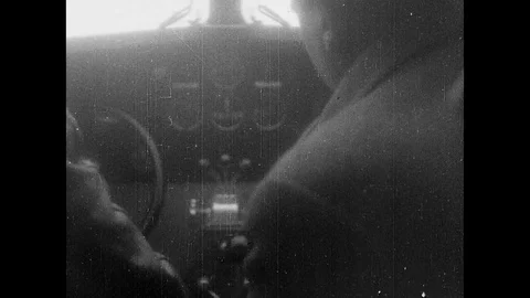 1926-Ford Trimotor / Propeller Plane / Spain / 1926 Stock Footage