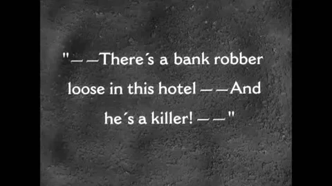 1926 - In this silent comedy, cops run into a hotel to catch an escaped robber Vidéo 234546719