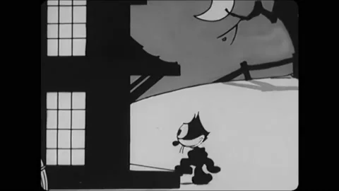 1927 - In this animated film, Felix the ... | Stock Video | Pond5