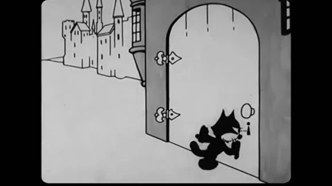 1927 - In this animated film, Felix the ... | Stock Video | Pond5