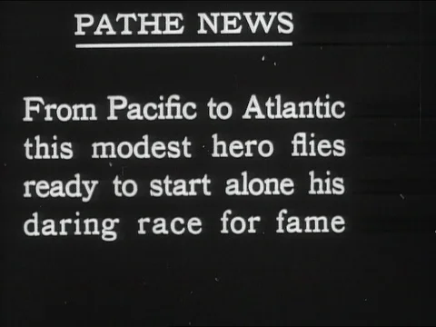 1927-Charles Lindbergh / Reception / France / 1927 Stock Footage