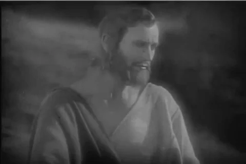 1927 - In response to the commandment thou shall not kill, Christ presents the Stock Footage 99672466