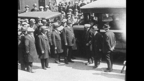 1927-Sacco and Vanzetti / Scandal / USA / 1920 - 1927 Stock Footage