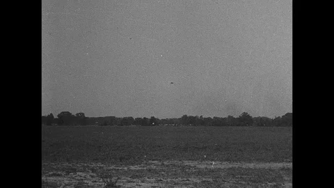 1927-Spirit of St. Louis / Charles Lindbergh / Ford Airport / USA / 1927 Stock Footage