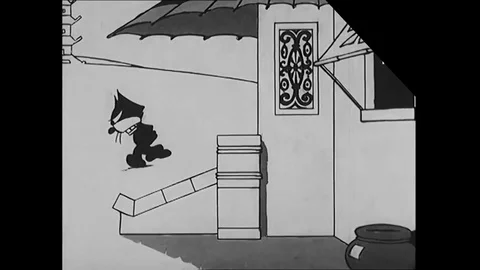 1928 - In this animated film, Felix the ... | Stock Video | Pond5