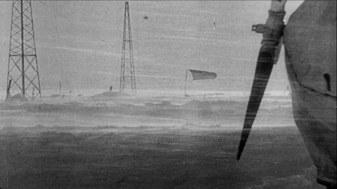 1929-Byrd Antarctic Expedition / Little America / Antarctic / 1929 Stock Footage